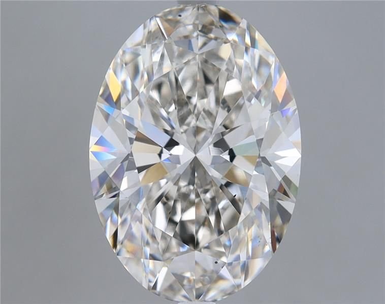 5.26ct I VS2 Rare Carat Ideal Cut Oval Lab Grown Diamond