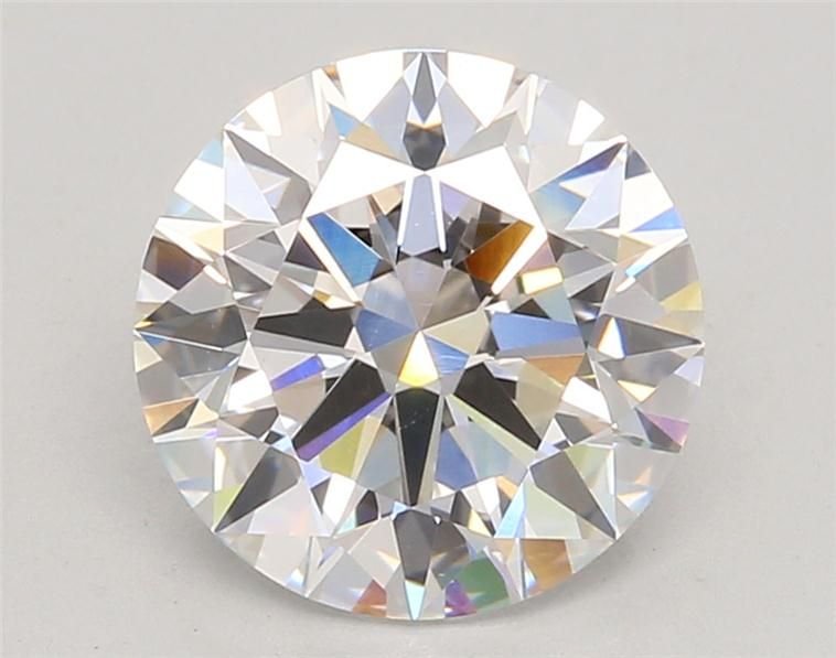 3.07ct D VVS2 Rare Carat Ideal Cut Round Lab Grown Diamond