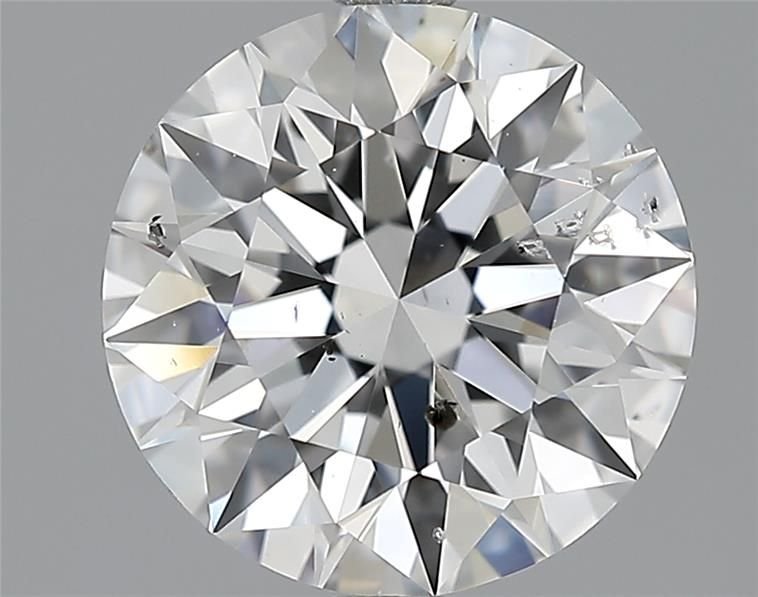 2.57ct D SI2 Rare Carat Ideal Cut Round Diamond