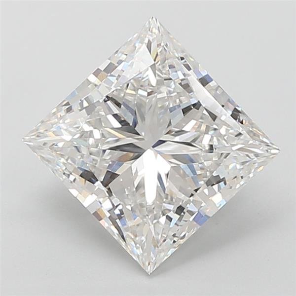 3.11ct F VVS2 Rare Carat Ideal Cut Princess Lab Grown Diamond