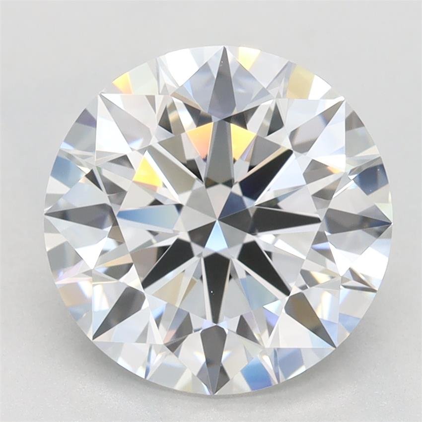 3.02ct D VVS1 Rare Carat Ideal Cut Round Lab Grown Diamond