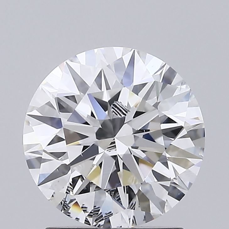 1.57ct E SI2 Rare Carat Ideal Cut Round Lab Grown Diamond