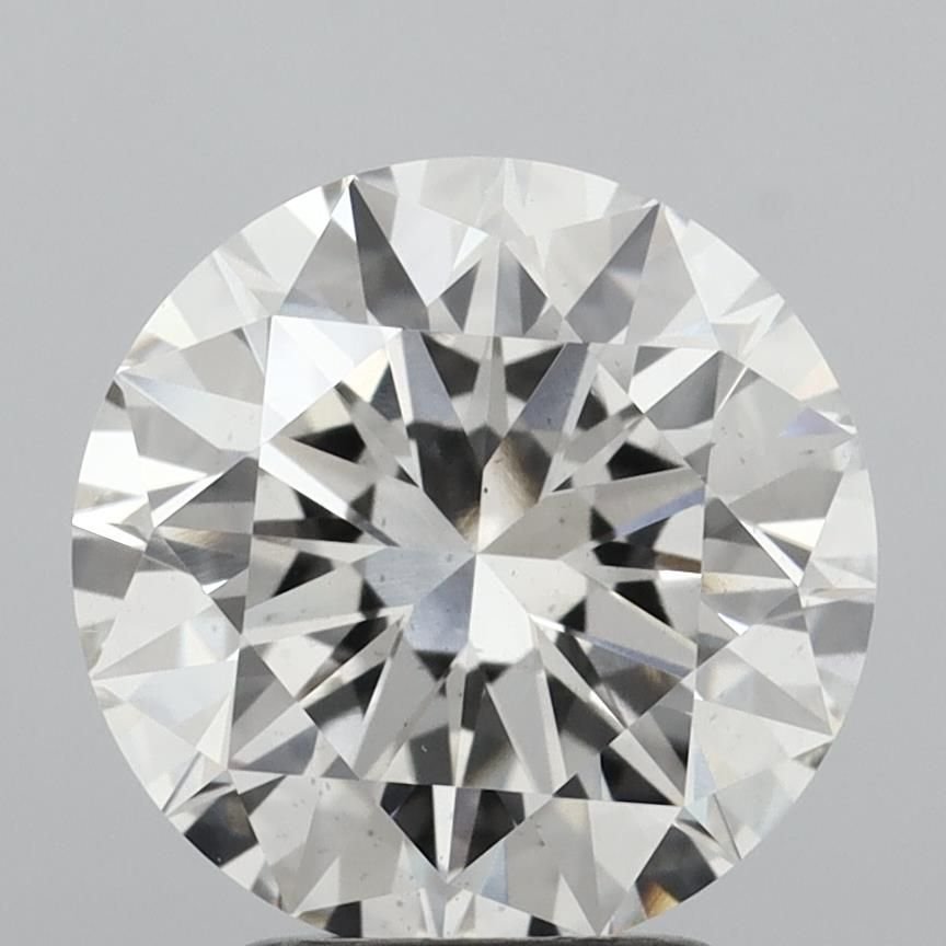 3.02ct H VS2 Excellent Cut Round Lab Grown Diamond
