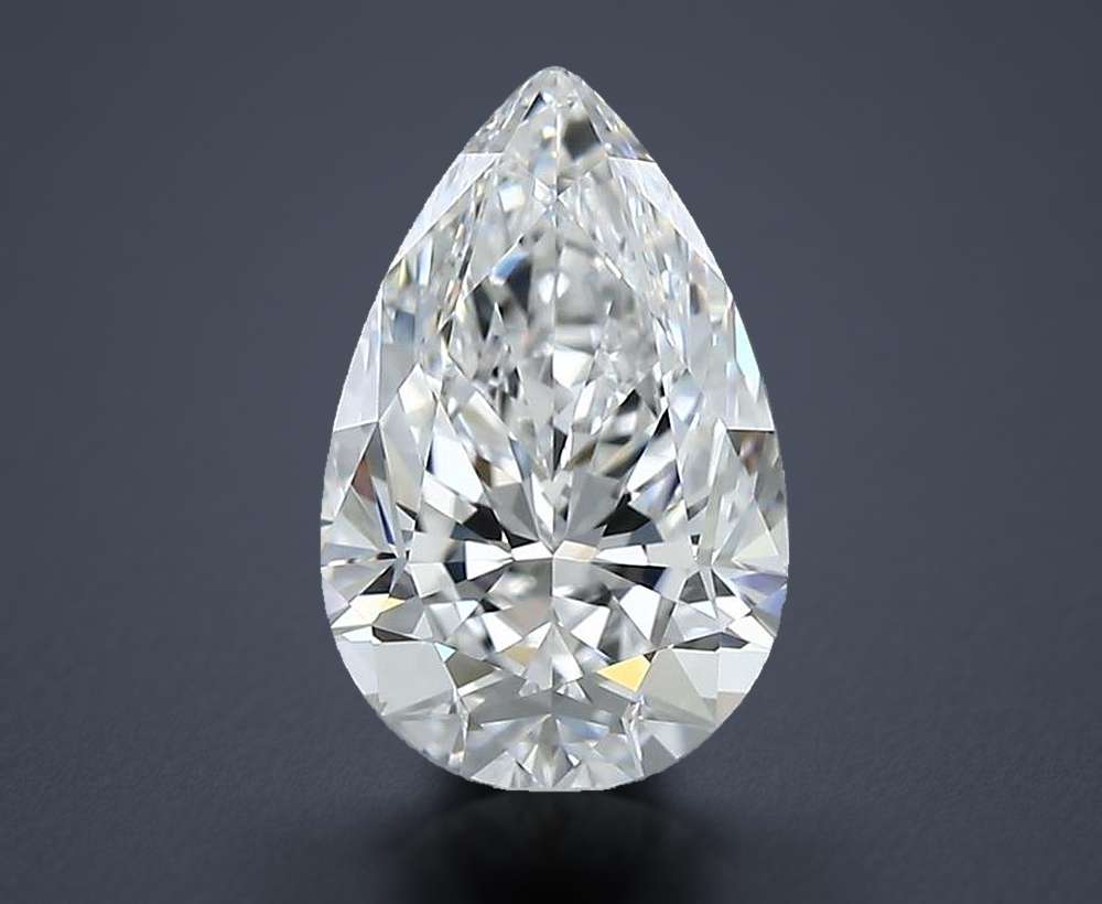 1.70 Carat Pear Natural Diamond