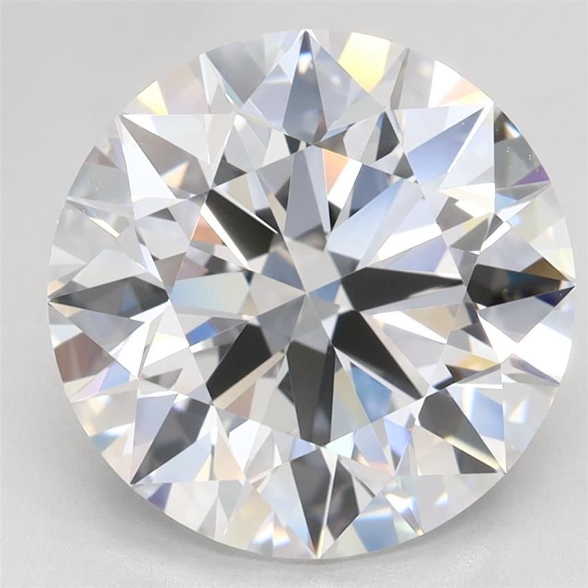 4.11ct D VVS1 Rare Carat Ideal Cut Round Lab Grown Diamond