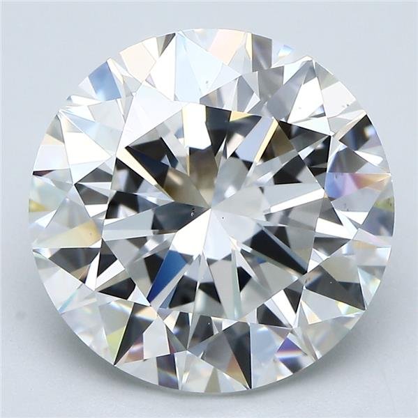 6.07ct E VS2 Rare Carat Ideal Cut Round Diamond