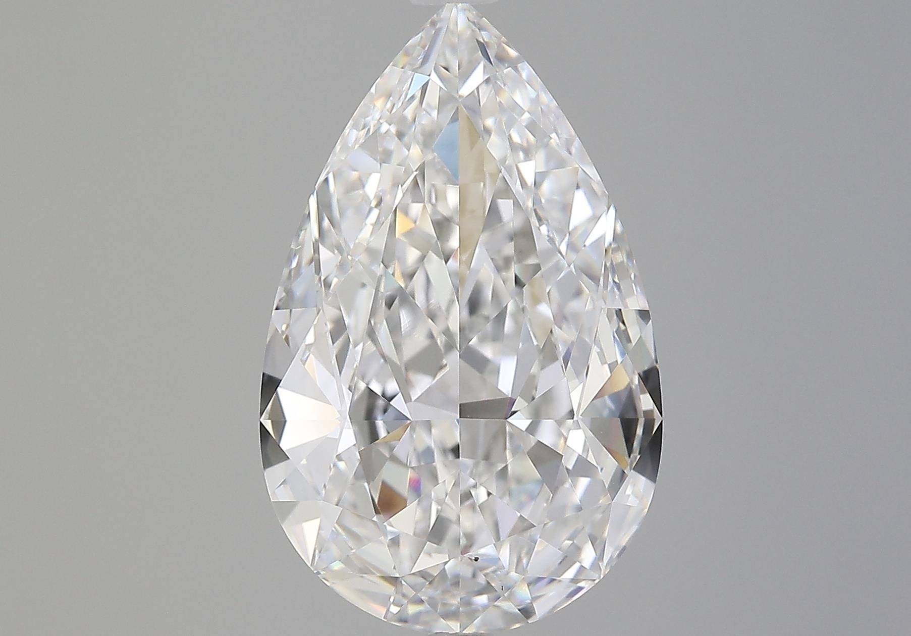 7.01ct D VS2 Very Good Cut Pear Diamond