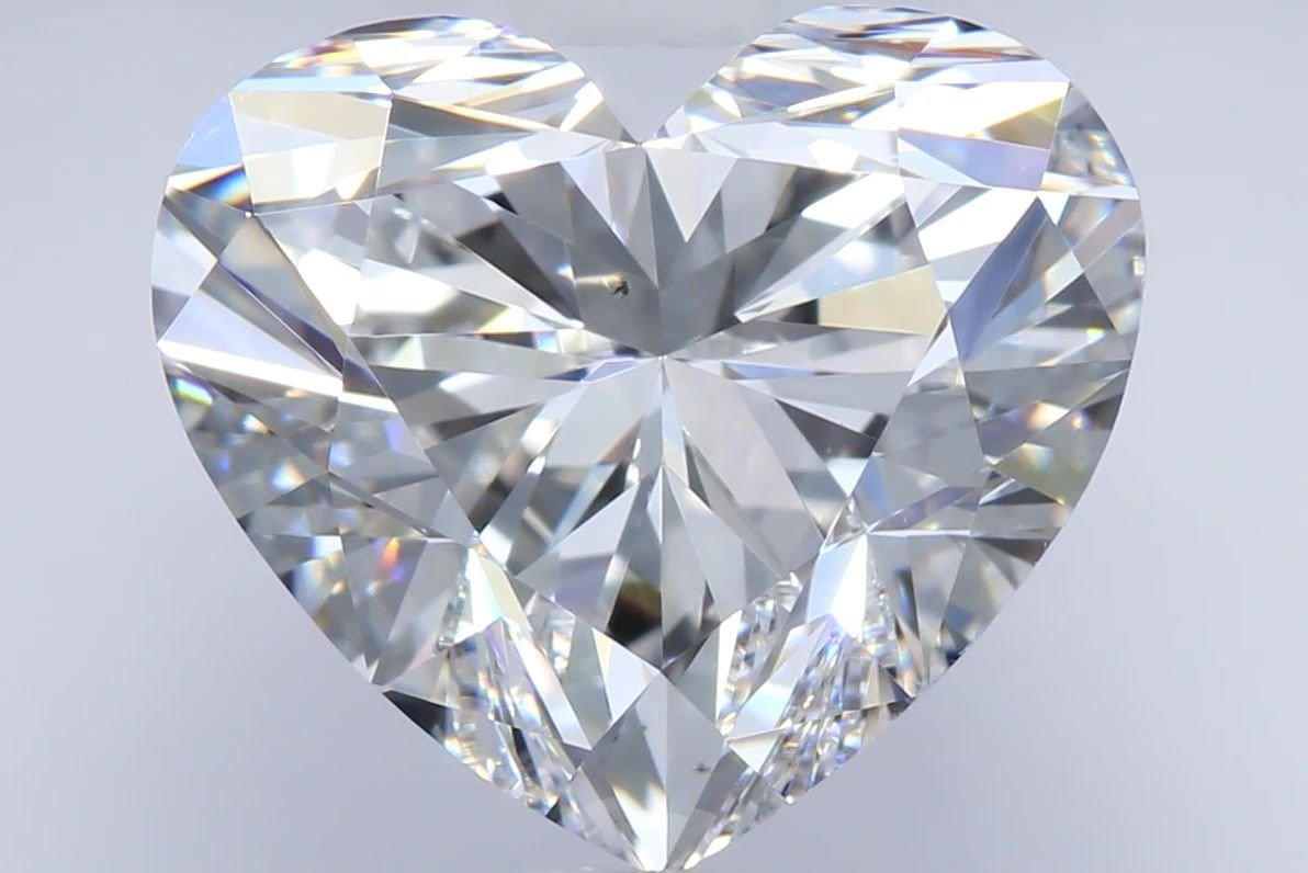 4.01ct E VS2 Rare Carat Ideal Cut Heart Diamond