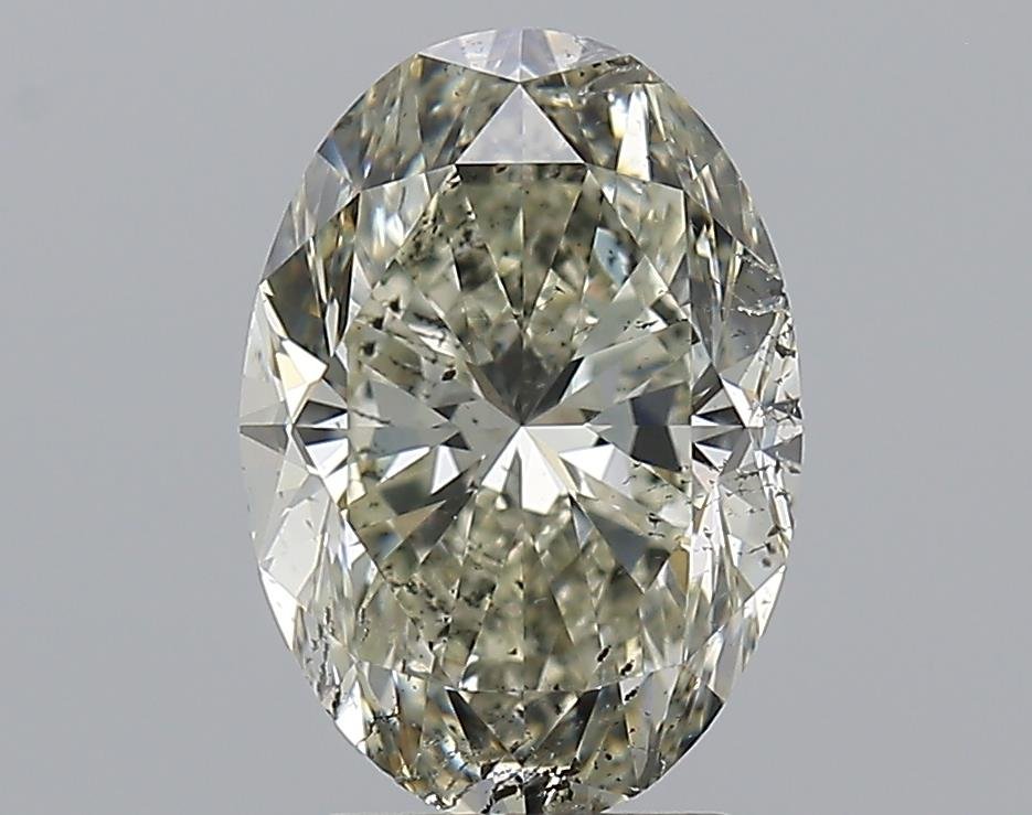 3.02ct J SI2 Very Good Cut Oval Diamond