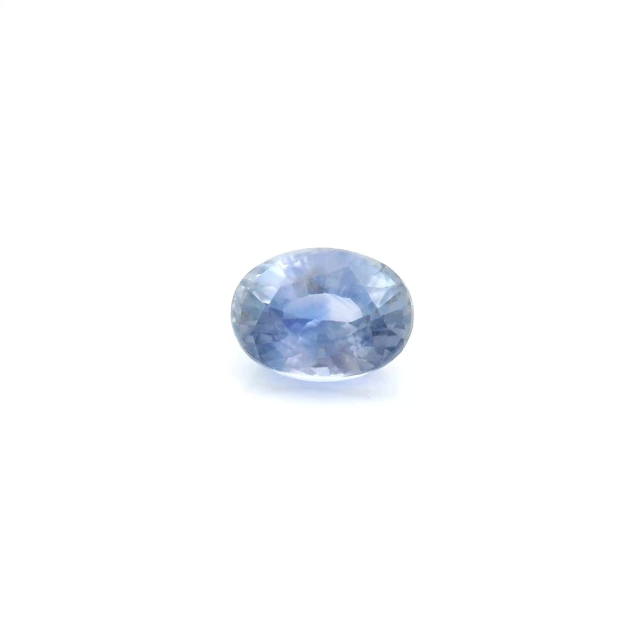 1.32 Carat Light Blue Oval Sapphire