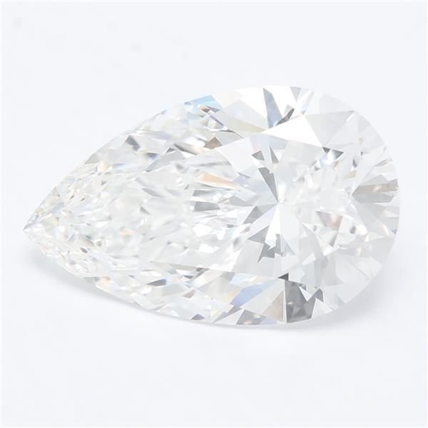 7.07ct E VVS2 Rare Carat Ideal Cut Pear Lab Grown Diamond