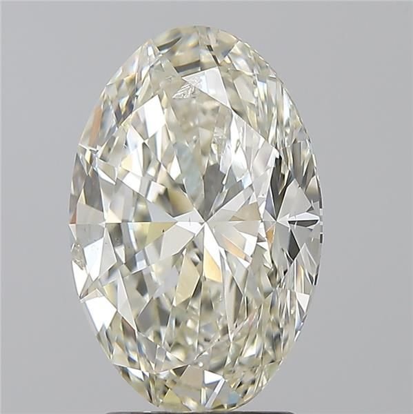 3.01ct K SI2 Rare Carat Ideal Cut Oval Diamond