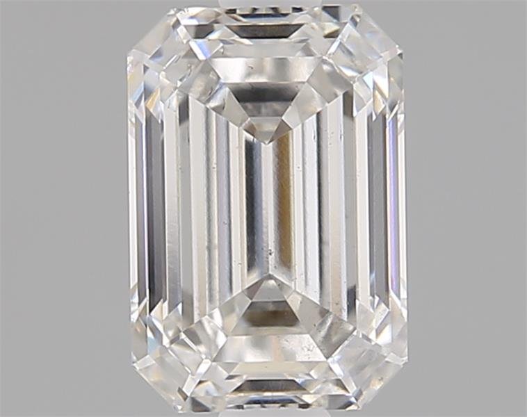 1.09ct G SI1 Rare Carat Ideal Cut Emerald Lab Grown Diamond