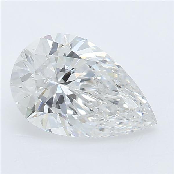 0.61ct E VVS2 Rare Carat Ideal Cut Pear Lab Grown Diamond