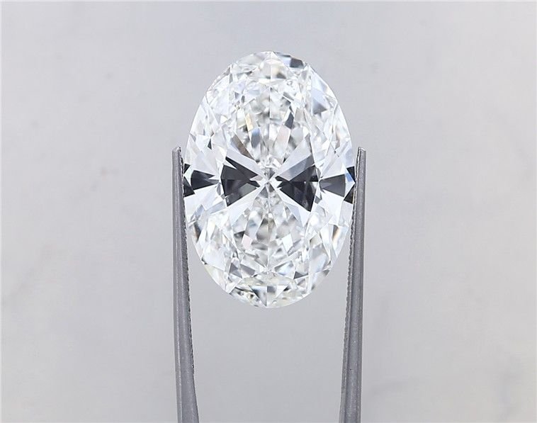 13.08ct F VVS2 Rare Carat Ideal Cut Oval Lab Grown Diamond