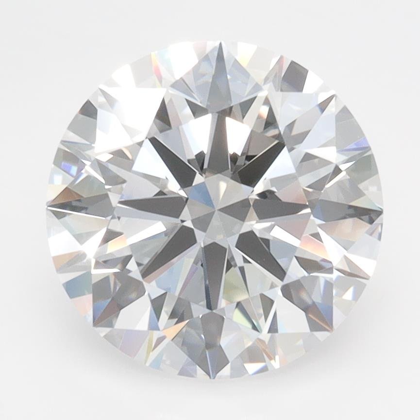 3.27ct D FL Rare Carat Ideal Cut Round Lab Grown Diamond