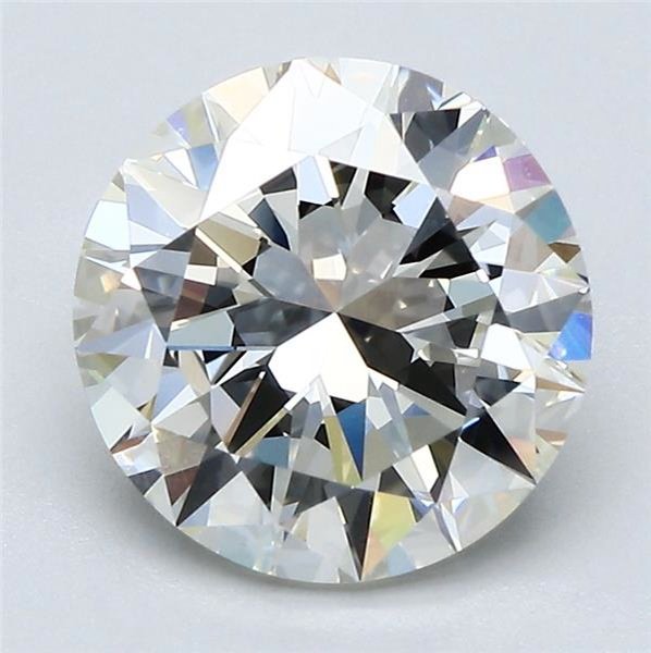 3.01ct J VVS2 Very Good Cut Round Diamond