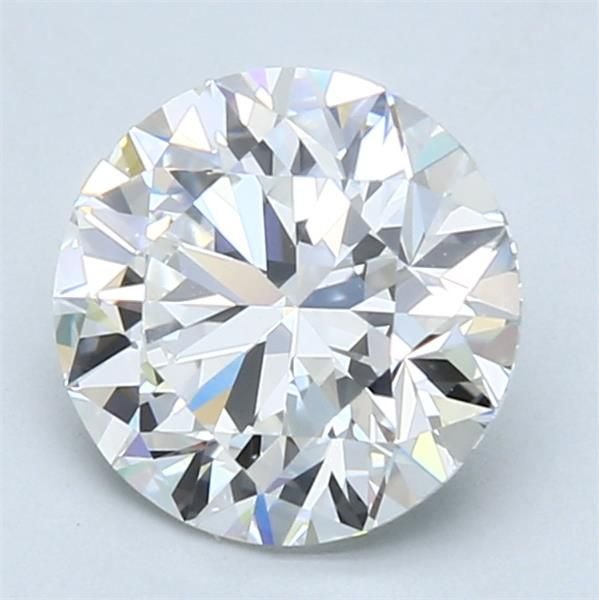 2.20ct E VVS2 Rare Carat Ideal Cut Round Diamond