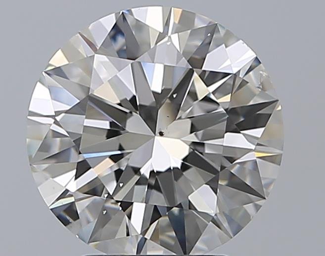 2.81ct H SI1 Rare Carat Ideal Cut Round Diamond