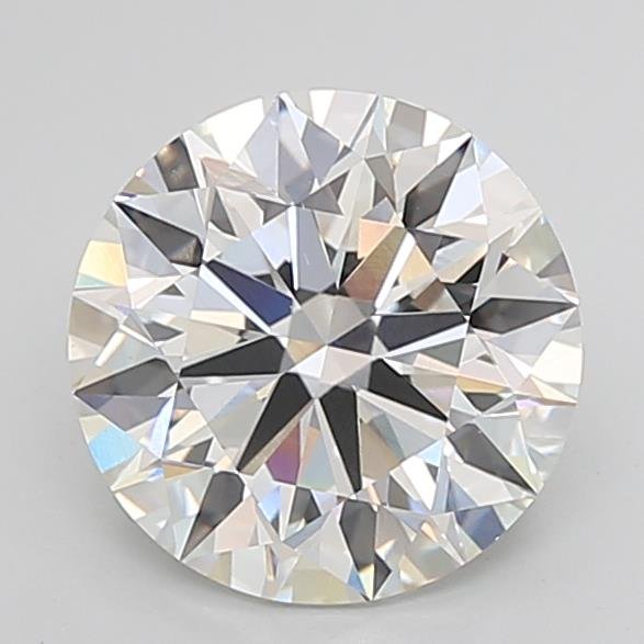 4.05ct F VVS2 Rare Carat Ideal Cut Round Lab Grown Diamond