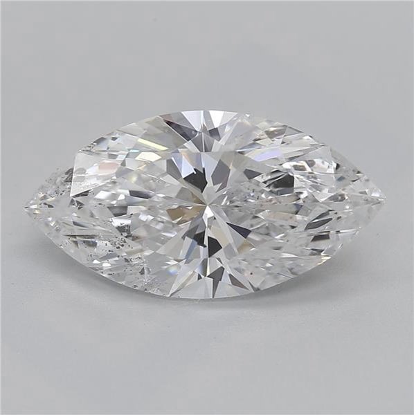 2.10ct D SI2 Rare Carat Ideal Cut Marquise Diamond