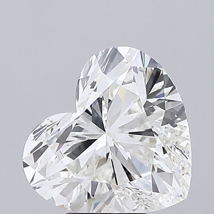 5.09ct G VVS2 Rare Carat Ideal Cut Heart Lab Grown Diamond