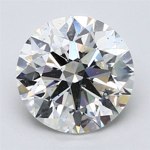 3.13ct J SI1 Rare Carat Ideal Cut Round Diamond