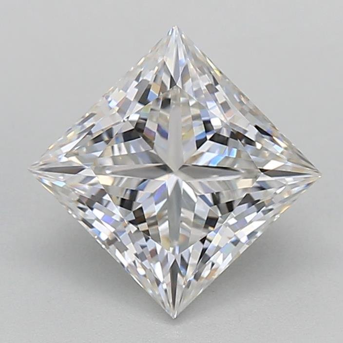 2.06ct F VVS1 Rare Carat Ideal Cut Princess Lab Grown Diamond