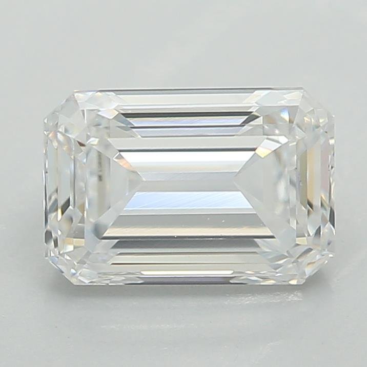 0.80ct D VVS2 Very Good Cut Emerald Lab Grown Diamond