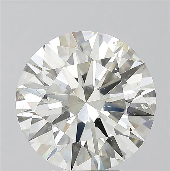 4.63ct K SI2 Rare Carat Ideal Cut Round Diamond