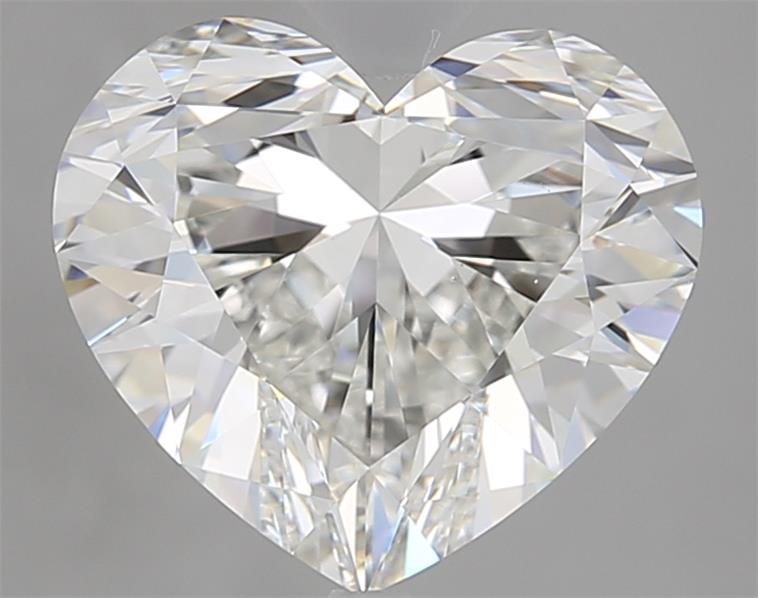 4.05ct H VS2 Rare Carat Ideal Cut Heart Diamond
