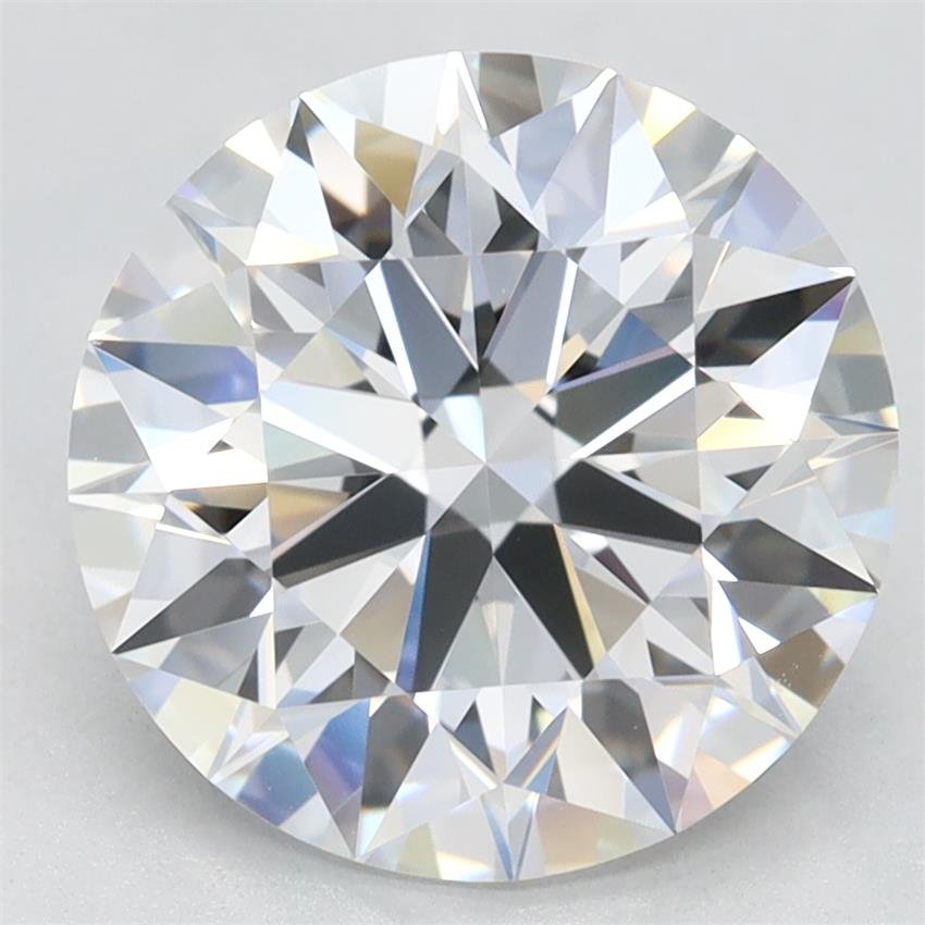 3.29ct D VVS1 Rare Carat Ideal Cut Round Lab Grown Diamond