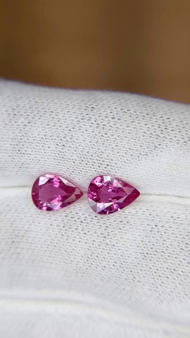 2.28 Carat Pink Pear Sapphire