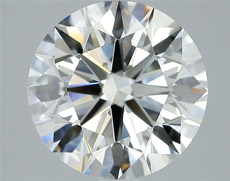 2.91ct K VS2 Rare Carat Ideal Cut Round Diamond