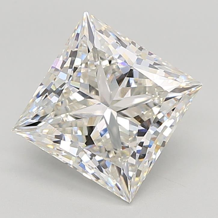 3.97ct F VVS2 Rare Carat Ideal Cut Princess Lab Grown Diamond