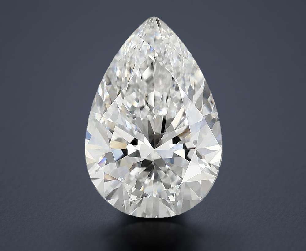 3.92 Carat Pear Lab Diamond