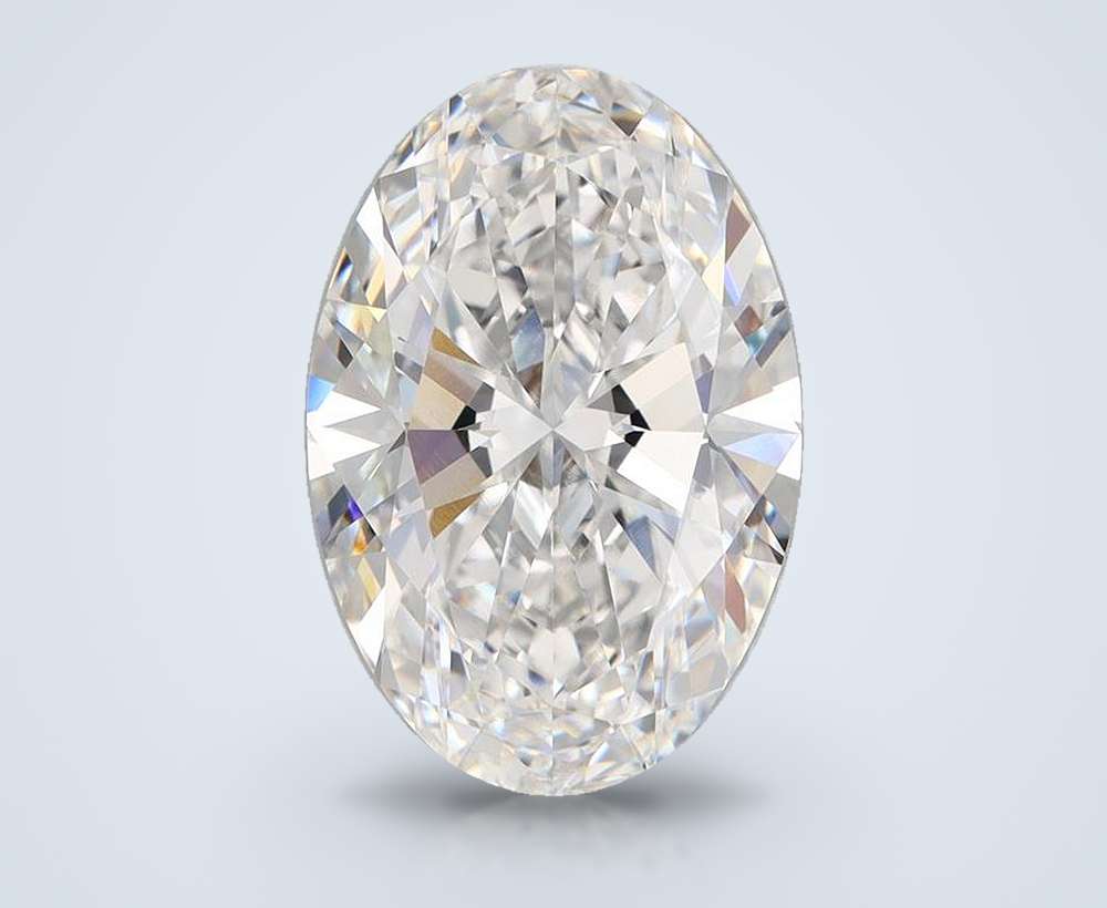 6.93 Carat Oval Lab Diamond