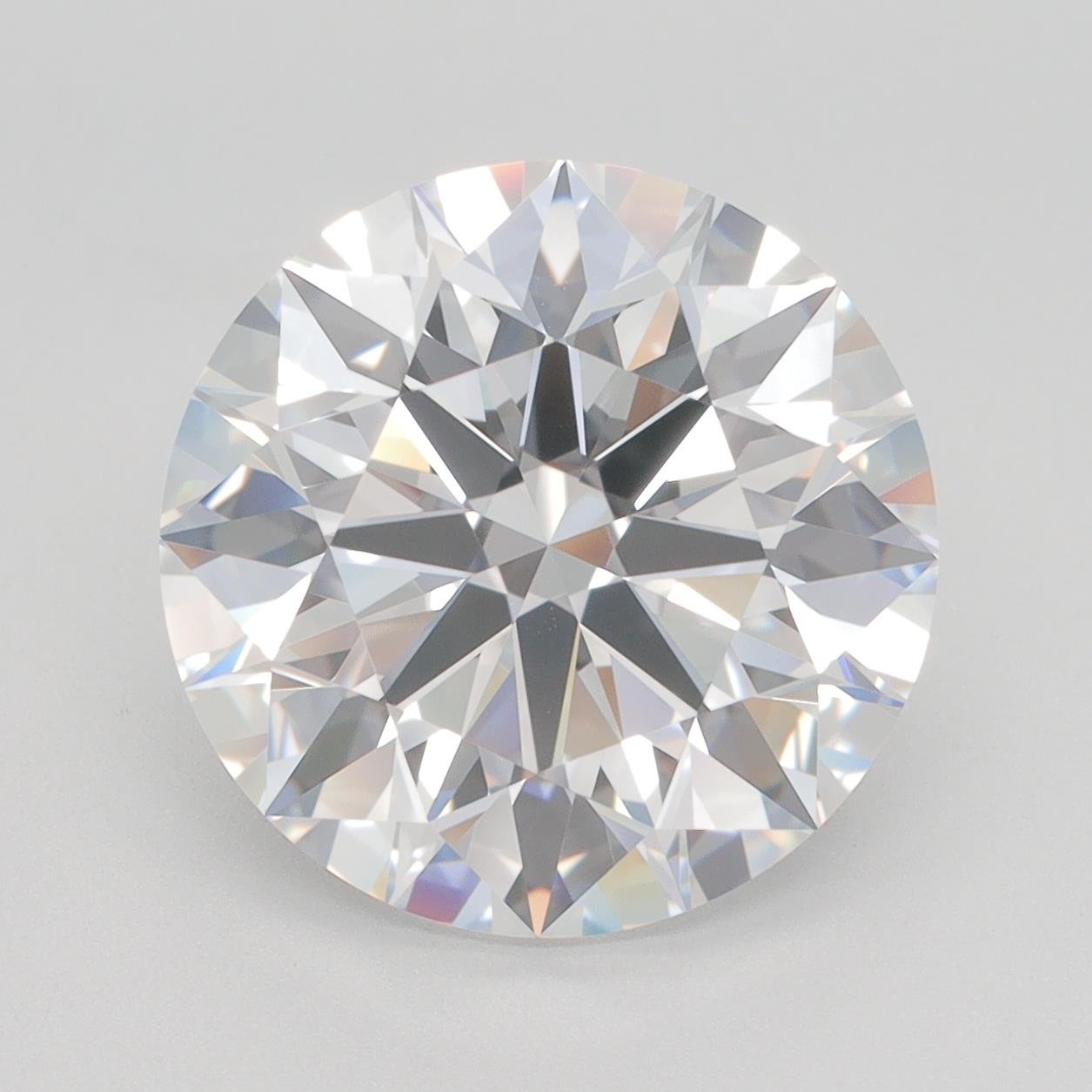 6.24ct F IF Rare Carat Ideal Cut Round Lab Grown Diamond