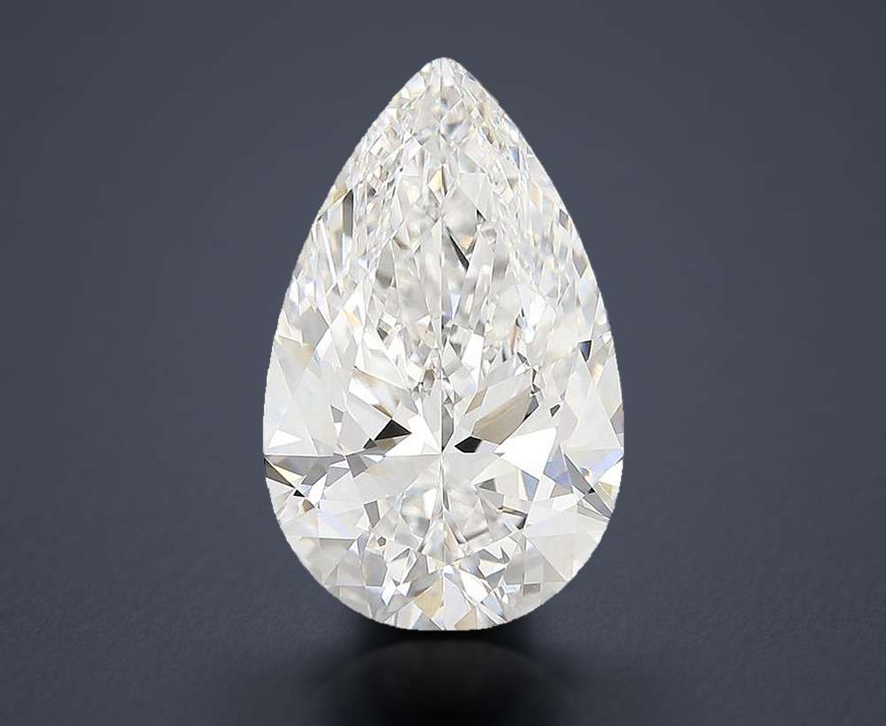 7.01 Carat Pear Lab Diamond