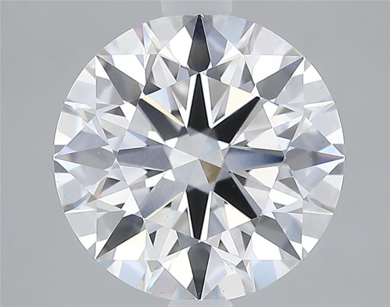 3.14ct D VS2 Rare Carat Ideal Cut Round Lab Grown Diamond