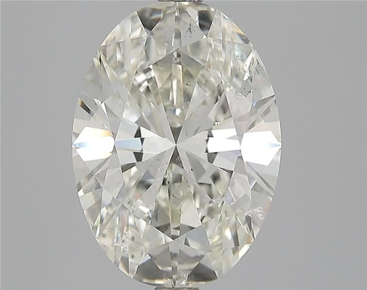 5.01ct J SI1 Rare Carat Ideal Cut Oval Diamond