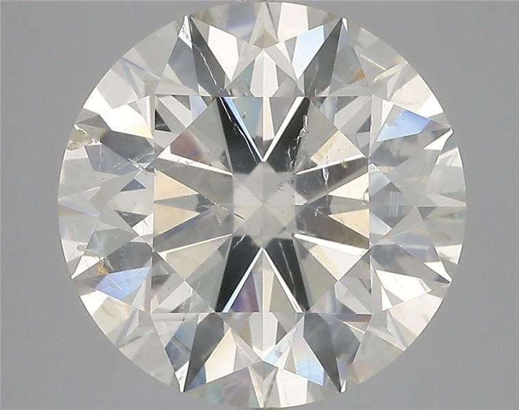 7.02ct K SI1 Rare Carat Ideal Cut Round Diamond