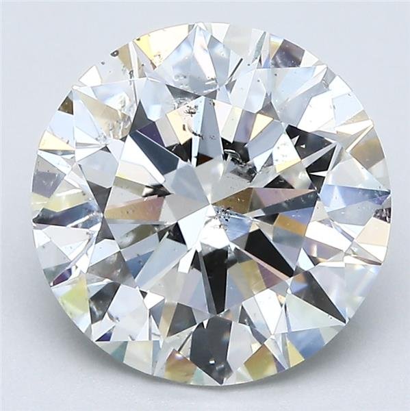 3.91ct G SI2 Rare Carat Ideal Cut Round Diamond