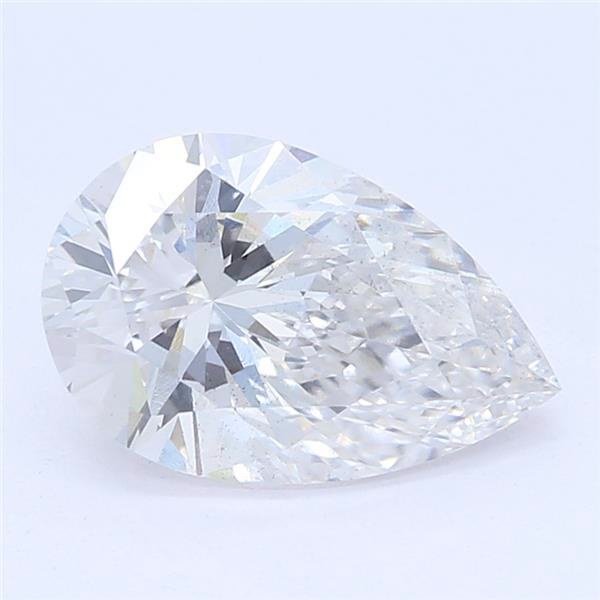 0.90ct E SI1 Rare Carat Ideal Cut Pear Lab Grown Diamond