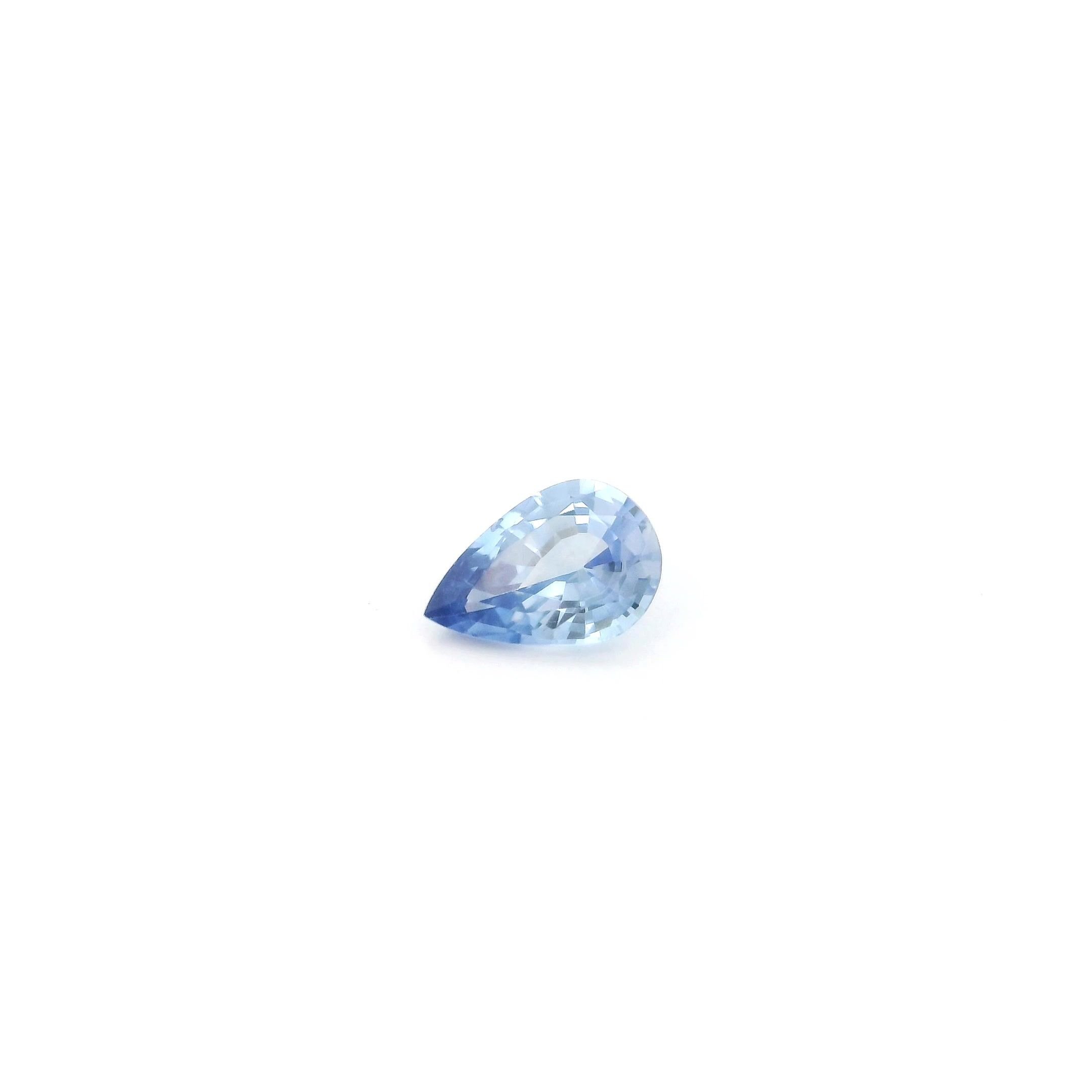 0.40 Carat Light Blue Pear Sapphire