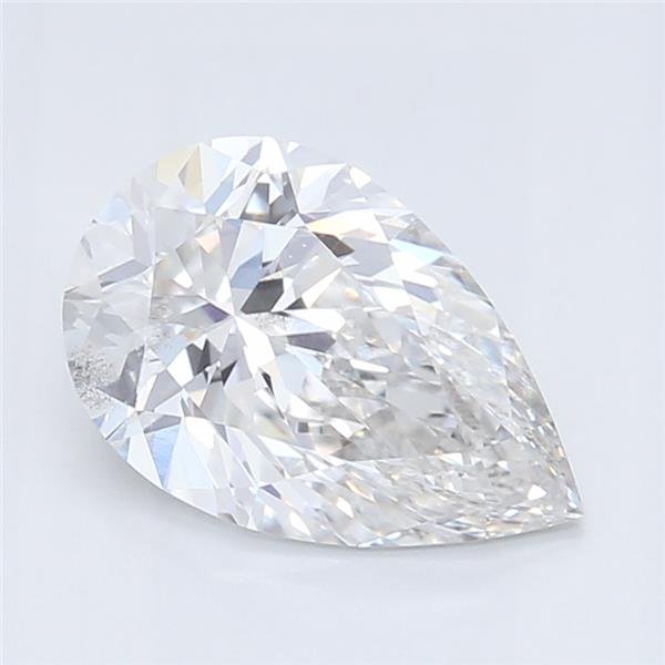 0.71ct E SI1 Rare Carat Ideal Cut Pear Lab Grown Diamond