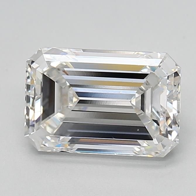1.92ct F VS2 Rare Carat Ideal Cut Emerald Lab Grown Diamond