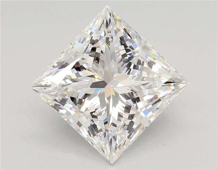 7.57ct F VS1 Rare Carat Ideal Cut Princess Lab Grown Diamond