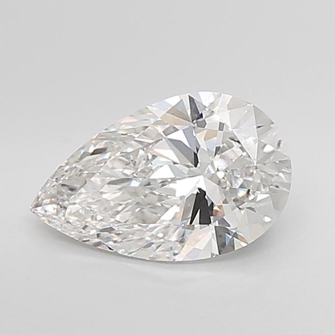 3.04ct E VS2 Rare Carat Ideal Cut Pear Lab Grown Diamond