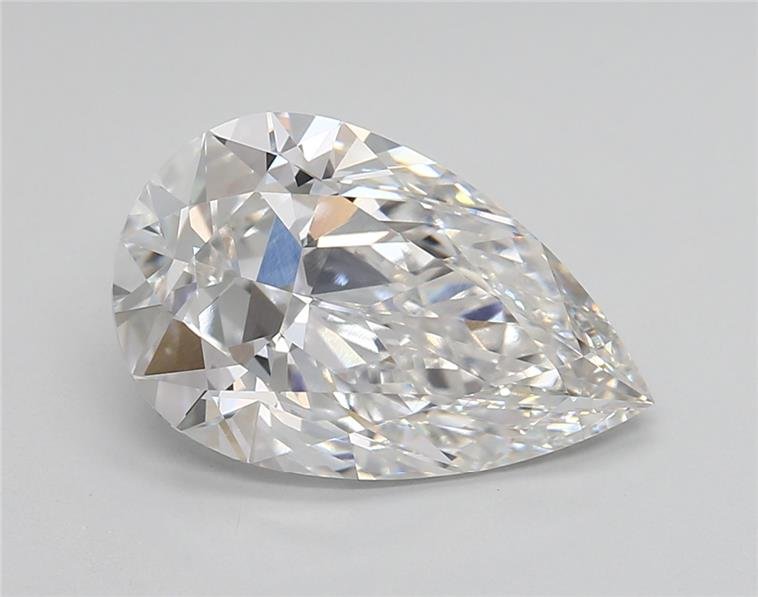 3.89ct E VVS2 Rare Carat Ideal Cut Pear Lab Grown Diamond